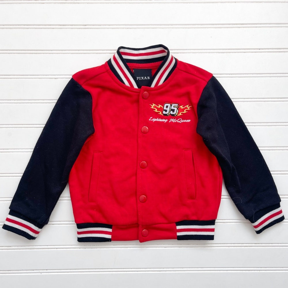 DISNEY PIXAR x BOXLUNCH EUC/NWOT Cars Lightening Mqueen Kachow Track Jacket